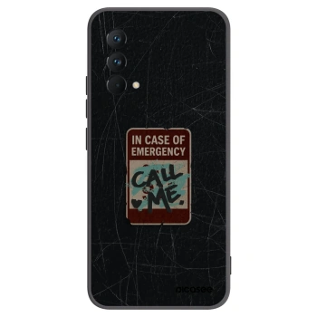 Picasee Realme GT Master Edition 5G Hülle - Schwarzes Silikon - EMERGENCY