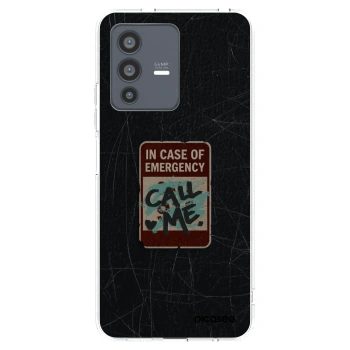 Picasee Vivo V23 5G Hülle - Transparentes Silikon - EMERGENCY