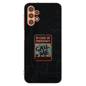 Picasee Samsung Galaxy A13 4G A135 Hülle - Transparentes Silikon - EMERGENCY