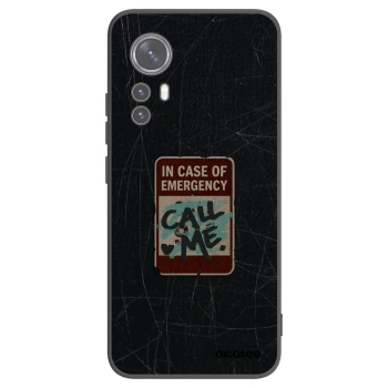 Picasee Xiaomi 12X Hülle - Schwarzes Silikon - EMERGENCY