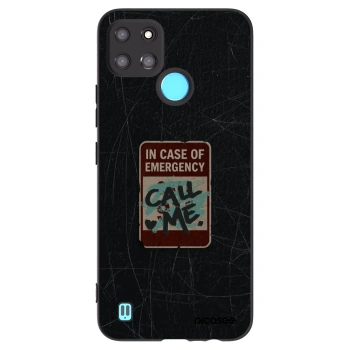 Picasee Realme C21Y Hülle - Schwarzes Silikon - EMERGENCY