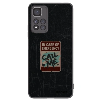 Picasee Xiaomi Redmi Note 11 Pro+ 5G Hülle - Schwarzes Silikon - EMERGENCY
