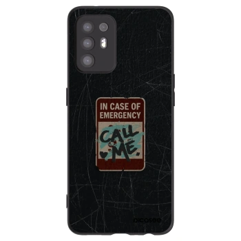 Picasee OPPO A94 5G Hülle - Schwarzes Silikon - EMERGENCY