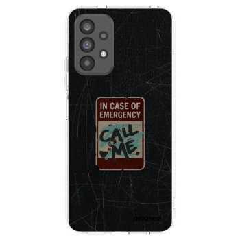 Picasee Samsung Galaxy A73 5G Hülle - Transparentes Silikon - EMERGENCY