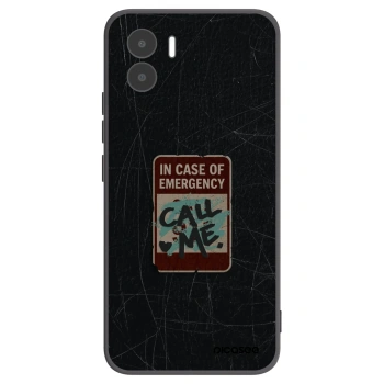 Picasee Xiaomi Redmi A1 Hülle - Schwarzes Silikon - EMERGENCY