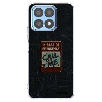 Picasee Honor X8a Hülle - Transparentes Silikon - EMERGENCY
