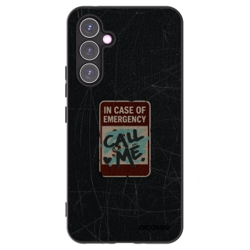 Picasee Samsung Galaxy A54 5G A546B Hülle - Schwarzes Silikon - EMERGENCY
