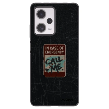 Picasee Xiaomi Redmi Note 12 Pro+ 5G Hülle - Schwarzes Silikon - EMERGENCY