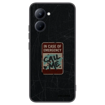 Picasee Realme C33 (2023) Hülle - Schwarzes Silikon - EMERGENCY