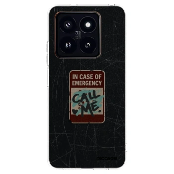 Picasee Xiaomi 14 Pro Hülle - Transparentes Silikon - EMERGENCY