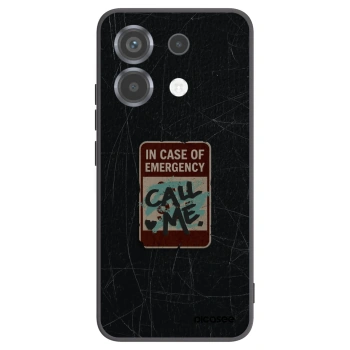 Picasee Xiaomi Poco X6 Hülle - Schwarzes Silikon - EMERGENCY