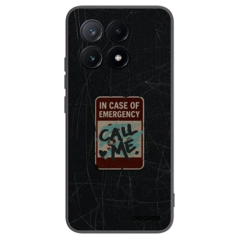 Picasee Xiaomi Poco X6 Pro Hülle - Schwarzes Silikon - EMERGENCY