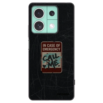 Picasee Xiaomi Redmi Note 13 5G Hülle - Schwarzes Silikon - EMERGENCY