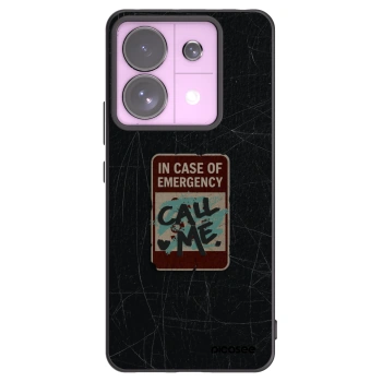 Picasee Xiaomi Redmi Note 13 Pro 5G Hülle - Schwarzes Silikon - EMERGENCY