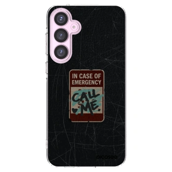 Picasee Samsung Galaxy A55 5G A556B Hülle - Transparentes Silikon - EMERGENCY