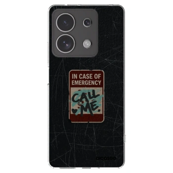 Picasee Xiaomi Redmi Note 13 4G Hülle - Transparentes Silikon - EMERGENCY