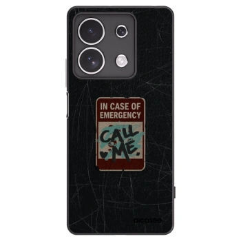 Picasee Xiaomi Redmi Note 13 4G Hülle - Schwarzes Silikon - EMERGENCY