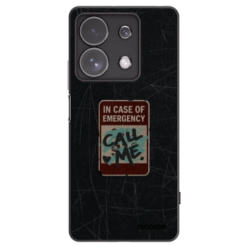 Picasee Xiaomi Redmi Note 13 Pro 4G Hülle - Schwarzes Silikon - EMERGENCY