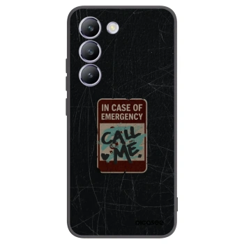Picasee Vivo V40 SE 5G Hülle - Schwarzes Silikon - EMERGENCY
