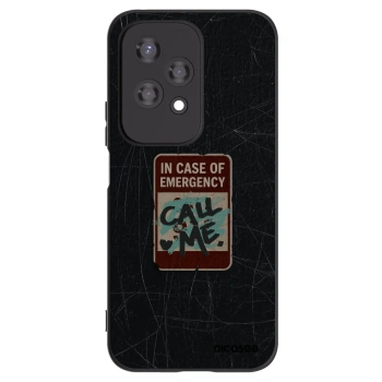 Picasee Honor 200 Lite Hülle - Schwarzes Silikon - EMERGENCY