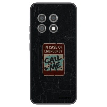 Picasee OnePlus 11 5G Hülle - Schwarzes Silikon - EMERGENCY