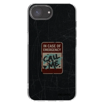 Picasee Apple iPhone 16e Hülle - Transparentes Silikon - EMERGENCY