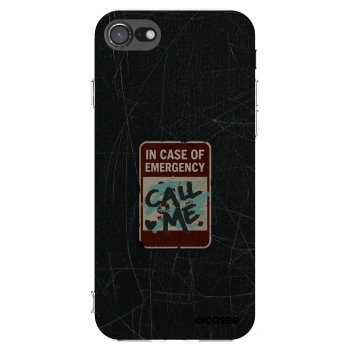 Picasee Apple iPhone 7 Hülle - Transparentes Silikon - EMERGENCY