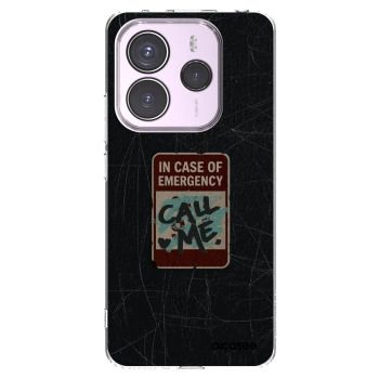 Picasee Xiaomi Redmi Note 14 5G Hülle - Transparentes Silikon - EMERGENCY
