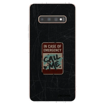 Picasee Samsung Galaxy S10 Plus G975 Hülle - Transparentes Silikon - EMERGENCY