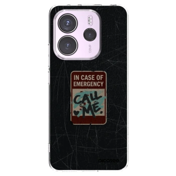 Picasee Xiaomi Redmi Note 14 4G Hülle - Transparentes Silikon - EMERGENCY