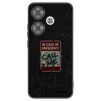 Picasee Xiaomi Poco F6 Hülle - Schwarzes Silikon - EMERGENCY