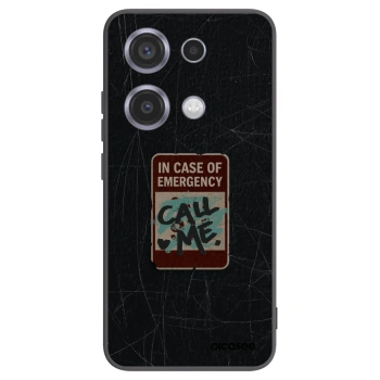 Picasee Xiaomi Redmi Note 14S Hülle - Schwarzes Silikon - EMERGENCY
