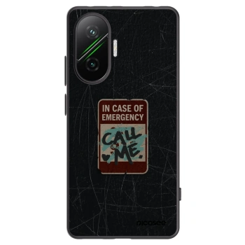 Picasee Xiaomi Poco F7 5G Hülle - Schwarzes Silikon - EMERGENCY