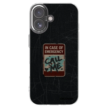 Picasee Apple iPhone 17 Hülle - Transparentes Silikon - EMERGENCY
