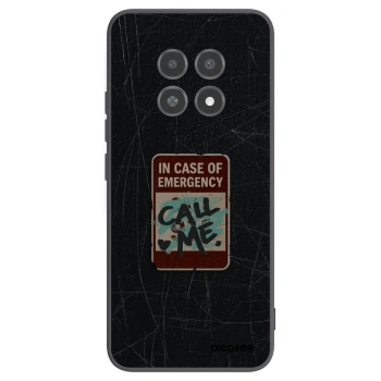 Picasee Realme 12X Hülle - Schwarzes Silikon - EMERGENCY