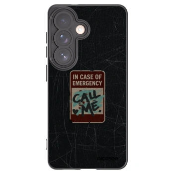 Picasee Samsung Galaxy S26 Hülle - Schwarzes Silikon - EMERGENCY