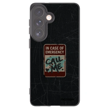 Picasee Samsung Galaxy S26+ Hülle - Schwarzes Silikon - EMERGENCY