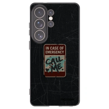 Picasee Samsung Galaxy S26 Ultra Hülle - Schwarzes Silikon - EMERGENCY