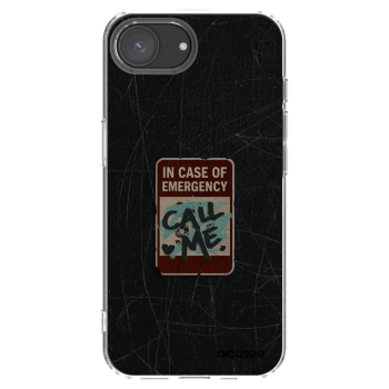 Picasee Apple iPhone 17e Hülle - Transparentes Silikon - EMERGENCY