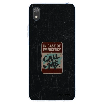 Picasee Xiaomi Redmi 7A Hülle - Transparentes Silikon - EMERGENCY