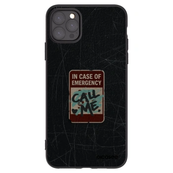 Picasee Apple iPhone 11 Pro Max Hülle - Schwarzes Silikon - EMERGENCY