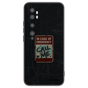 Picasee Xiaomi Mi Note 10 (Pro) Hülle - Schwarzes Silikon - EMERGENCY