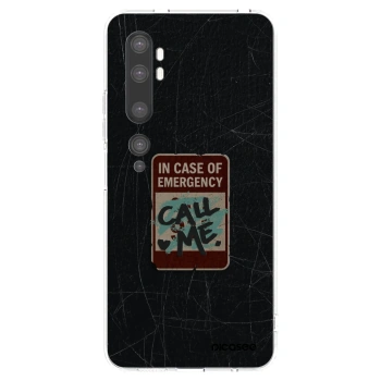 Picasee Xiaomi Mi Note 10 (Pro) Hülle - Transparentes Silikon - EMERGENCY