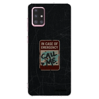 Picasee Samsung Galaxy A71 A715F Hülle - Transparentes Silikon - EMERGENCY