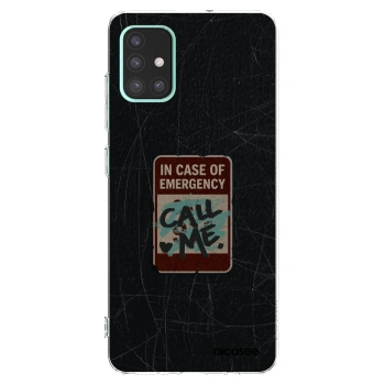 Picasee Samsung Galaxy A51 A515F Hülle - Transparentes Silikon - EMERGENCY