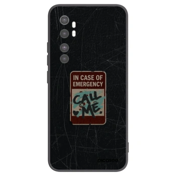 Picasee Xiaomi Mi Note 10 Lite Hülle - Schwarzes Silikon - EMERGENCY