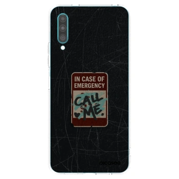Picasee Samsung Galaxy A30s A307F Hülle - Transparentes Silikon - EMERGENCY