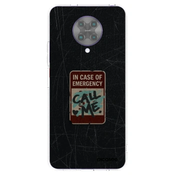 Picasee Xiaomi Poco F2 Pro Hülle - Transparentes Silikon - EMERGENCY