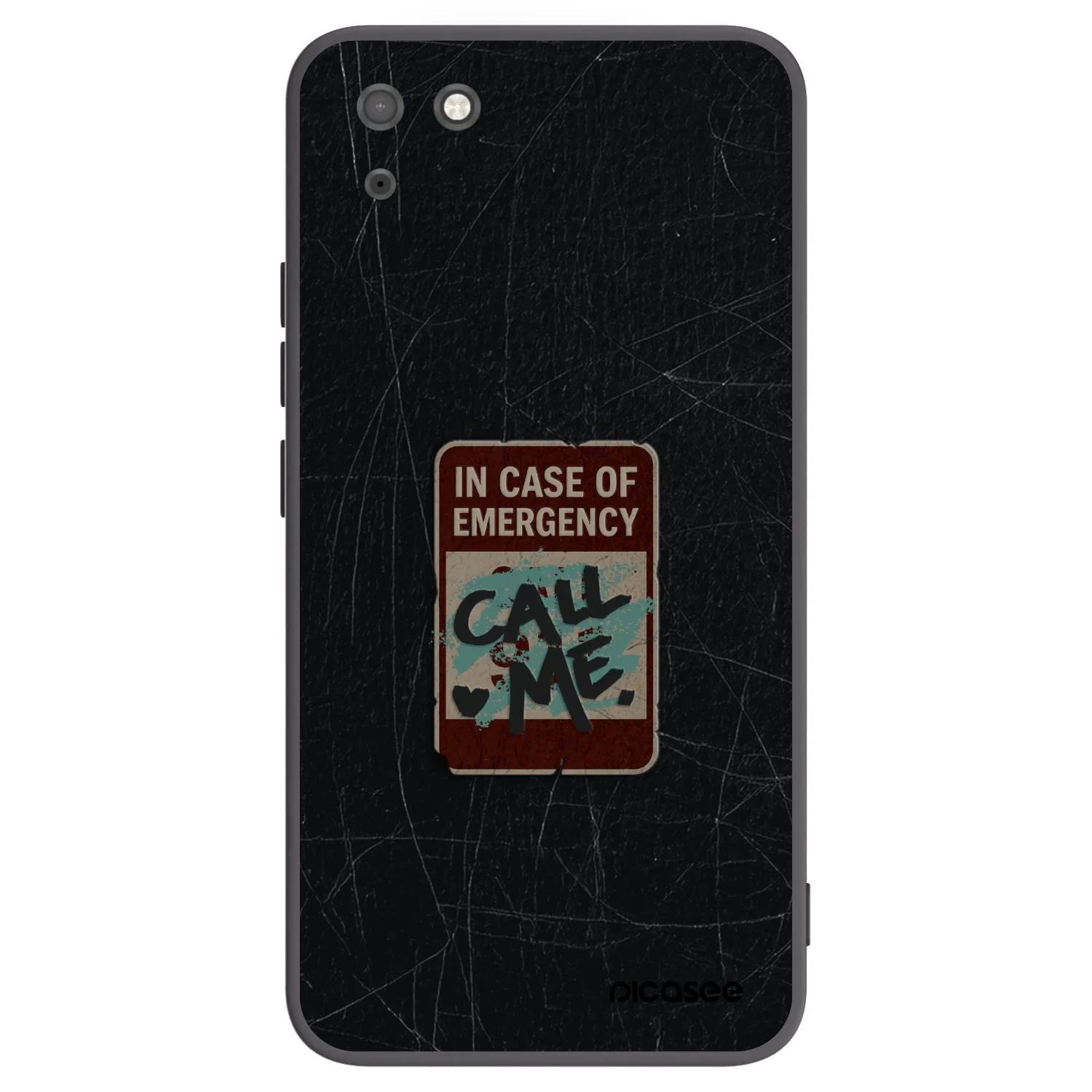 Picasee Huawei Y5P Hülle - Schwarzes Silikon - EMERGENCY