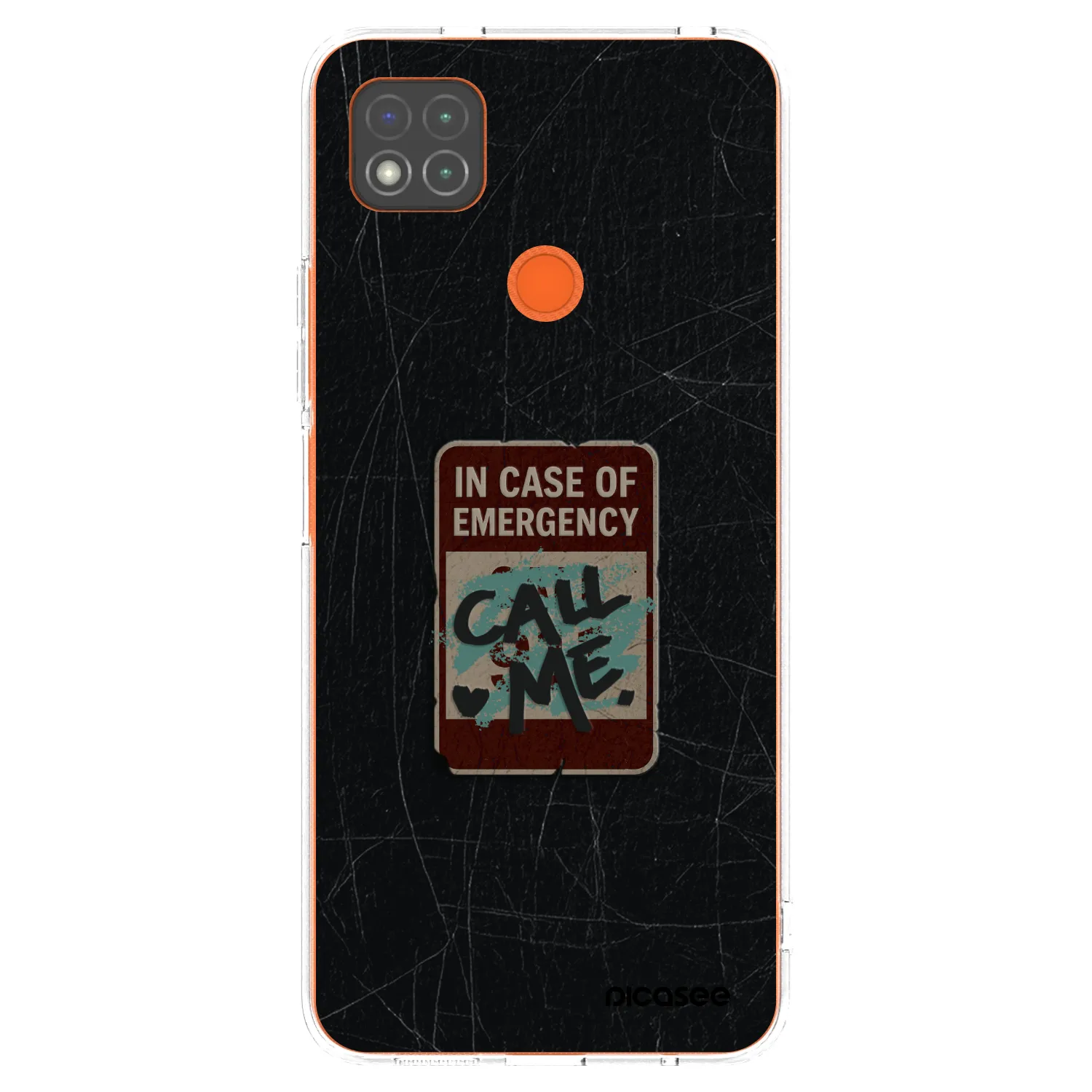 Picasee Xiaomi Redmi 9C Hülle - Transparentes Silikon - EMERGENCY